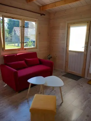 Coin salon dans l'établissement Cottage Maupassant