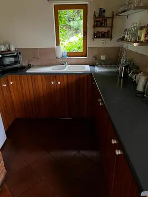 Cuisine ou kitchenette dans l'établissement Maison de campagne du XVIIe siècle