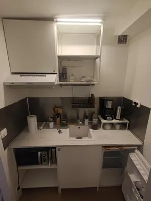 Cuisine ou kitchenette dans l'établissement Rue Saint Romain - Cathédrale - cour
