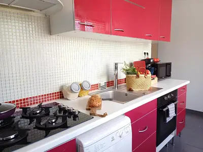 Cuisine ou kitchenette dans l'établissement Proche CHU - 4 couchages - Parking gratuit - Local vélo