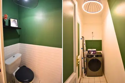 Salle de bains dans l'établissement Évasion au Château Ravenel