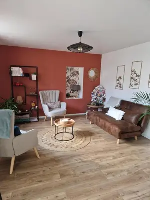 Coin salon dans l'établissement Dépendance cosy