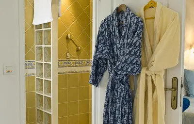 Salle de bains dans l'établissement B&B Le Vert Galant
