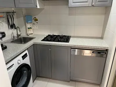Cuisine ou kitchenette dans l'établissement A l'orée de la forêt