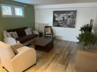 Coin salon dans l'établissement A l'orée de la forêt