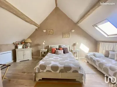 Un ou plusieurs lits dans un hébergement de l'établissement Cosy Campagne