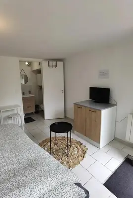 Cuisine ou kitchenette dans l'établissement Studio 1 - Métro Europe Rouen
