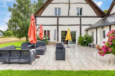 Jardin de l'établissement Gîte le Clos Saint Lucien - Fêtes Mariages Week end en Normandie