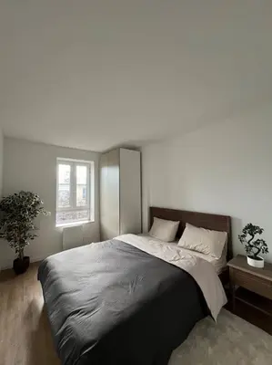 Un ou plusieurs lits dans un hébergement de l'établissement Appartement 52m2, neuf, à deux pas de la Gare