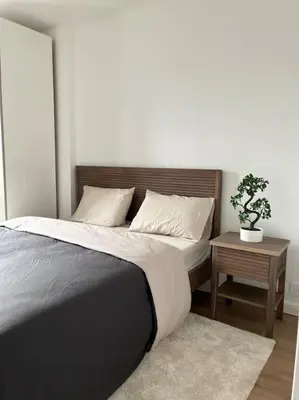 Un ou plusieurs lits dans un hébergement de l'établissement Appartement 52m2, neuf, à deux pas de la Gare