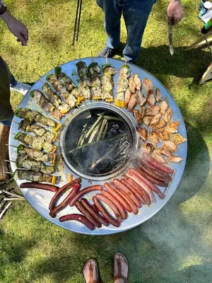Barbecue disponible mis à disposition des clients de le B&B/chambre d'hôtes