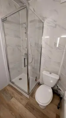 Salle de bains dans l'établissement Appartement vue cathédrale