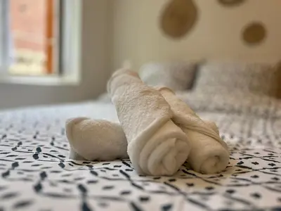Un ou plusieurs lits dans un hébergement de l'établissement Élégance en Centre-Ville - 336