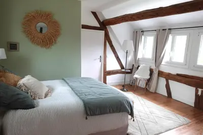 Un ou plusieurs lits dans un hébergement de l'établissement La closerie de l'Andelle