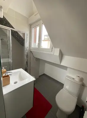 Salle de bains dans l'établissement Chambres d'hôtes à 30 min de Paris