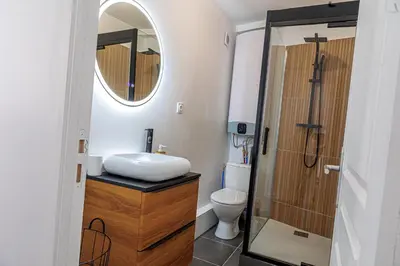 Salle de bains dans l'établissement Le Cocon Cormeillais