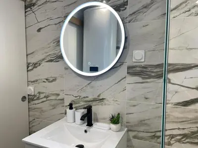 Salle de bains dans l'établissement Chic Cocon in Rouen