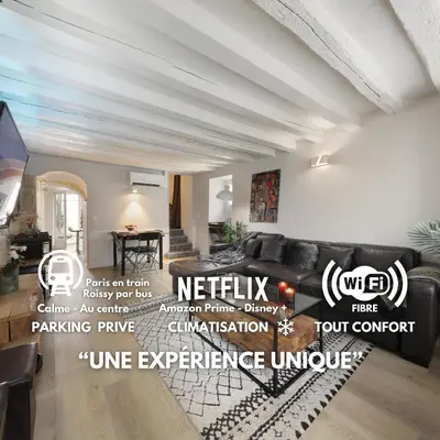 Plan de l'établissement Maison entière pour 6 personnes avec parking proche Roissy CDG et Le Bourget