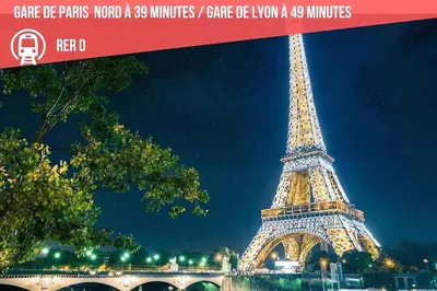 Plan de l'établissement Maison entière pour 6 personnes avec parking proche Roissy CDG et Le Bourget
