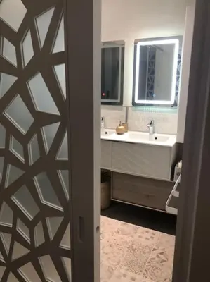 Salle de bains dans l'établissement Chouet mon appart