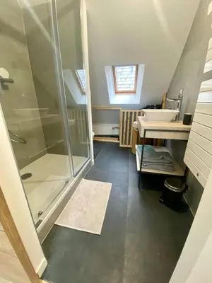 Salle de bains dans l'établissement Chaleureux studio hyper centre