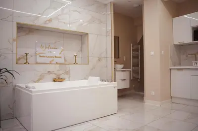 Salle de bains dans l'établissement Suite Luxury Rouen