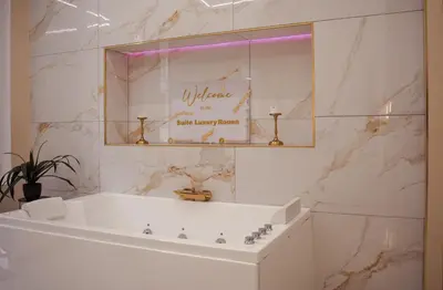 Salle de bains dans l'établissement Suite Luxury Rouen