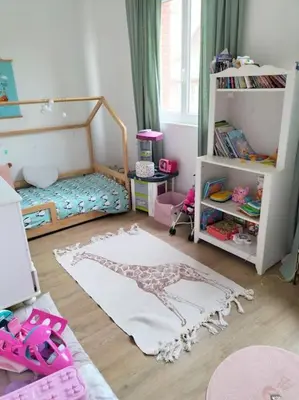 Un ou plusieurs lits dans un hébergement de l'établissement Cosy flat in Beauvais city center