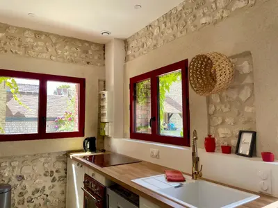 Plan de l'établissement Maison chaleureuse- cheminée, nature et sport !