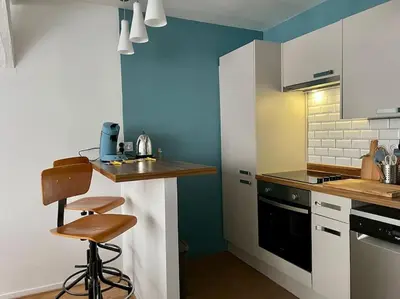 Cuisine ou kitchenette dans l'établissement Rouen Centre Historique - Au cœur de la Cathédrale