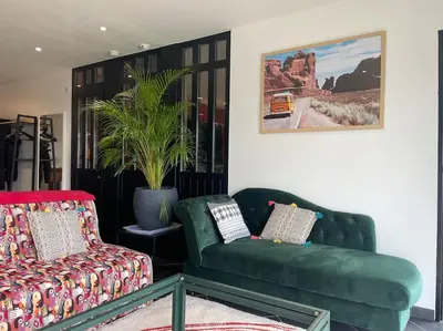 Coin salon dans l'établissement Amfreville la Mivoie - le Belvédère de Rouen