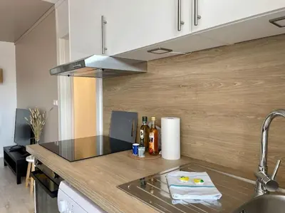 Cuisine ou kitchenette dans l'établissement Rouen Saint Julien - L'Esprit village