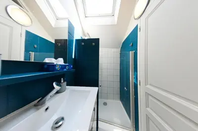 Salle de bains dans l'établissement Gare - Le grenier de Beauvoisine