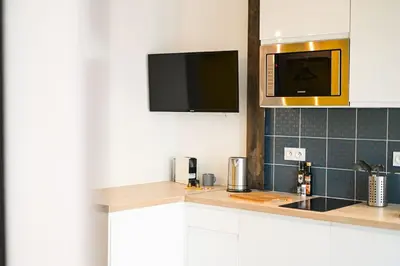 Cuisine ou kitchenette dans l'établissement Gare - La Boutique Beauvoisine