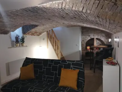Coin salon dans l'établissement La Villa Eudoise