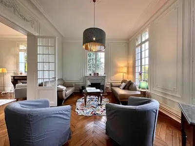 Coin salon dans l'établissement Rouen Paris - Domaine de l'Oison