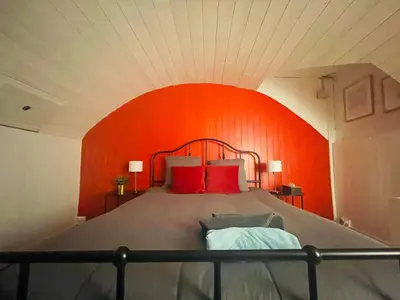 Un ou plusieurs lits dans un hébergement de l'établissement Appartement cosy et charme - 347