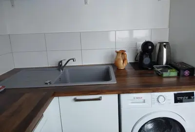 Cuisine ou kitchenette dans l'établissement H'Nkou