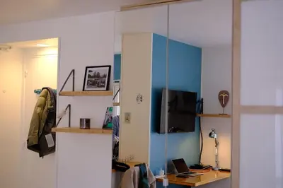 Télévision ou salle de divertissement dans l'établissement Rouen Hyper centre - Magnifique studio