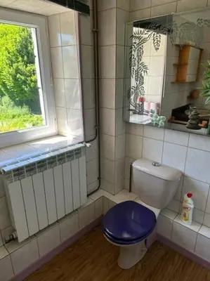 Salle de bains dans l'établissement Maison campagne Normande