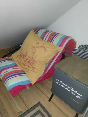 Coin salon dans l'établissement Maison champêtre