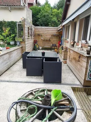 Balcon ou terrasse dans l'établissement Maison champêtre
