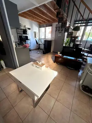 Cuisine ou kitchenette dans l'établissement Maison champêtre