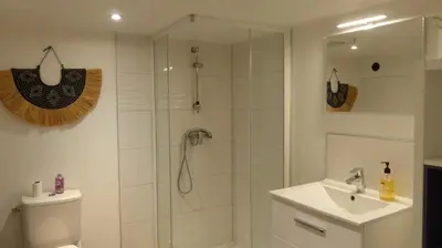 Salle de bains dans l'établissement CosyRouen Jacuzzi Parking gratuit