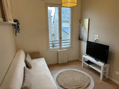 Télévision ou salle de divertissement dans l'établissement Le Grand Bammeville -- 337