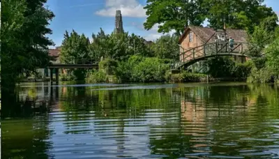 Paysage naturel près de la maison de vacances