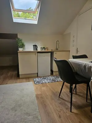 Cuisine ou kitchenette dans l'établissement Studio proximité gare ligne H