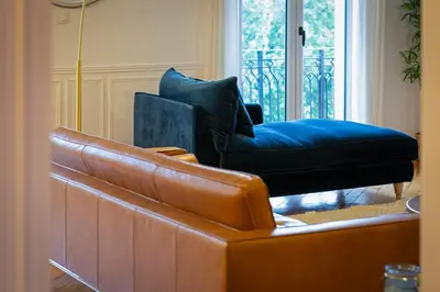Coin salon dans l'établissement L'Ambassadeur appartement époustouflant en plein coeur de Rouen