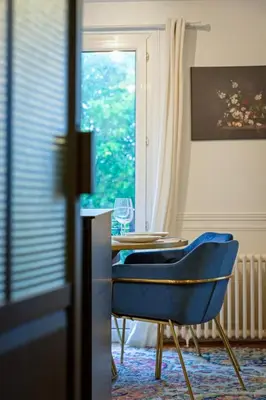 Coin salon dans l'établissement L'Ambassadeur appartement époustouflant en plein coeur de Rouen