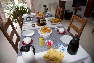 Nourriture dans le B&B/chambre d'hôtes ou à proximité